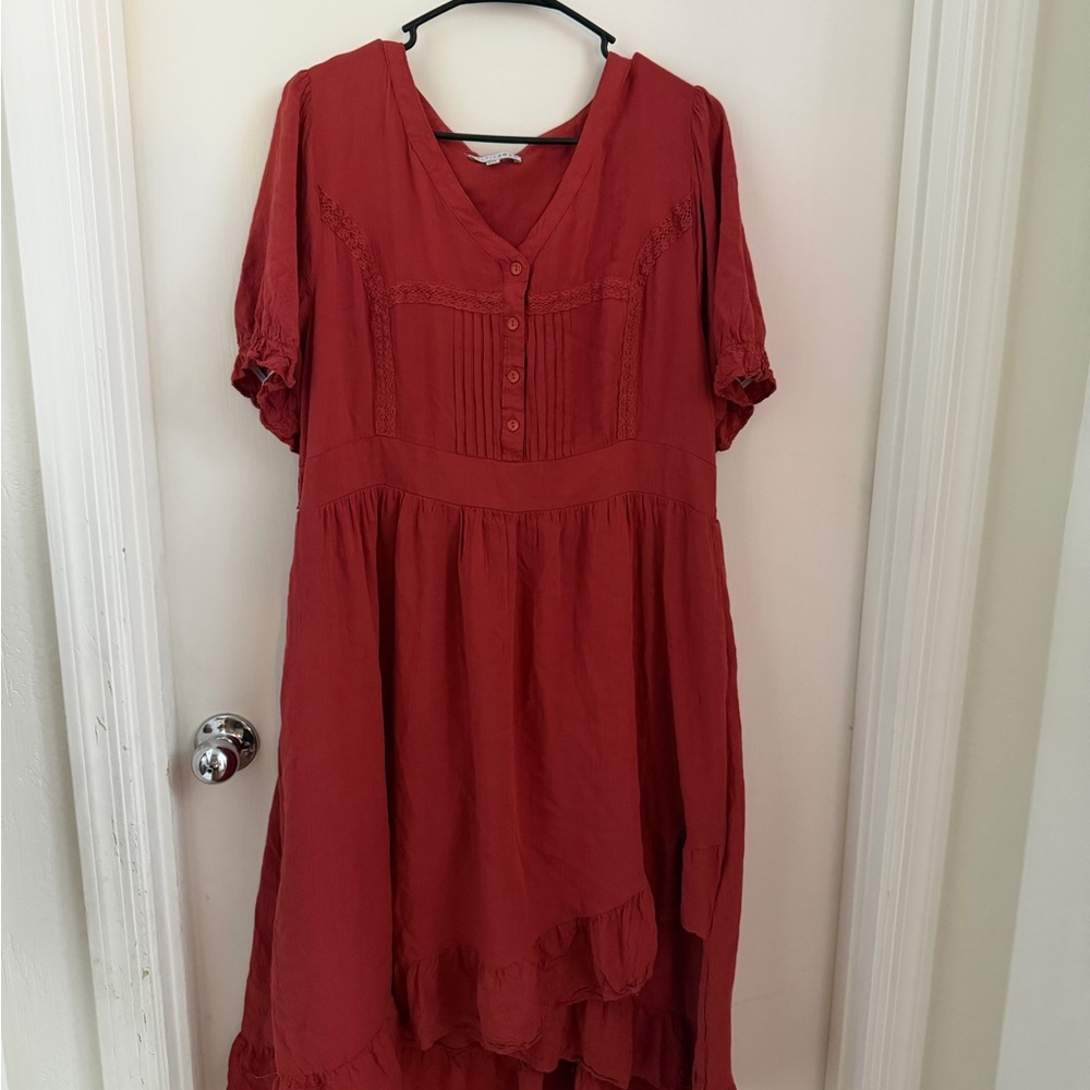 Baltic Born Deep Red High Low Dress